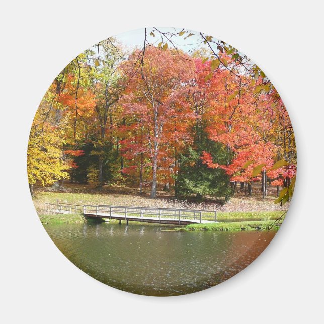 Aimant Sept sources Pont d'automne III Paysage d'automne (Devant)