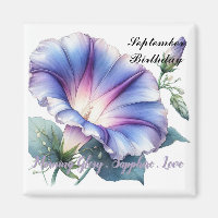 Septembre Birthstone Sapphire et Morning Glory