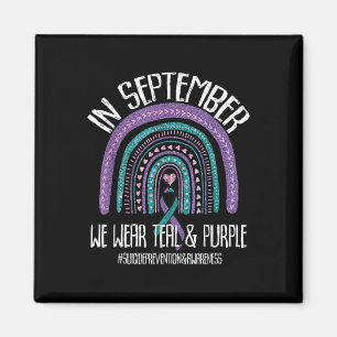 Aimant Septembre Nous Portons Turquoise Purple Suicide Pr