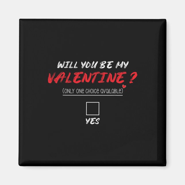 Aimant Seras-Tu Mon Chemise De La Saint-Valentin  (Devant)