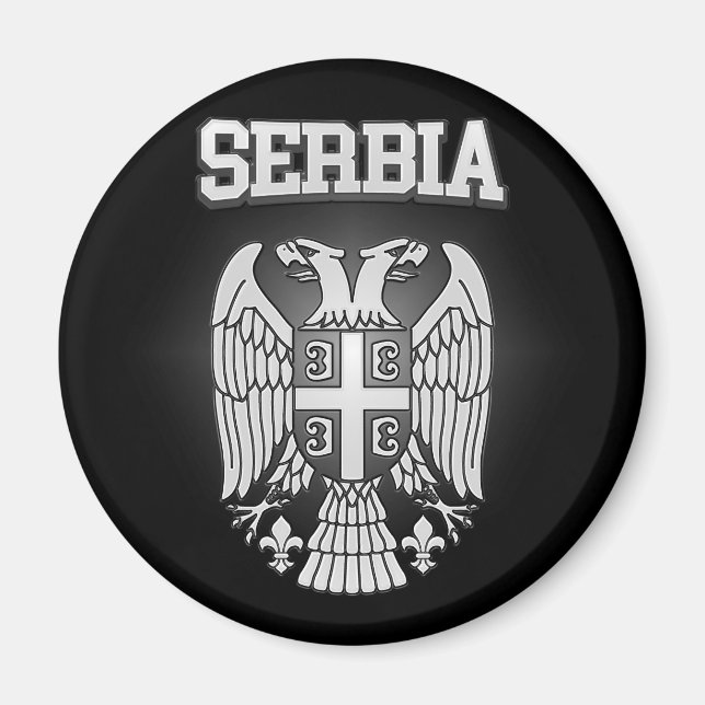 Aimant Serbia Coat of Arms (Devant)