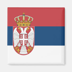 Aimant Serbian Flag