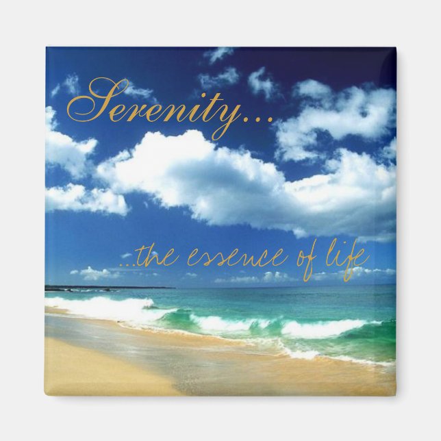 Aimant Sérénité ...l'essence de la vie (Devant)