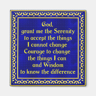 Aimant SerenityPrayerGold