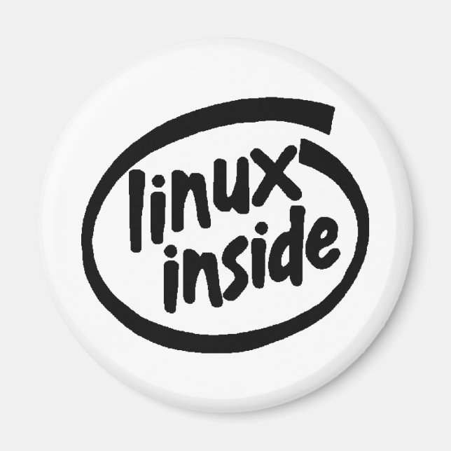 Aimant Serie Linux à l'intérieur (Devant)