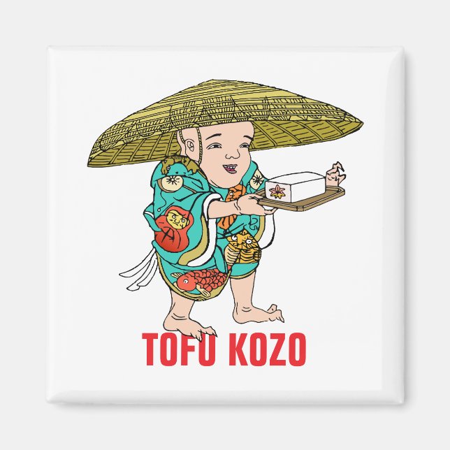 Aimant Série Yokai : Tofu Kozo (Devant)