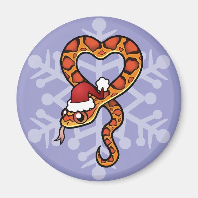 Aimant Serpent de Noël (Devant)