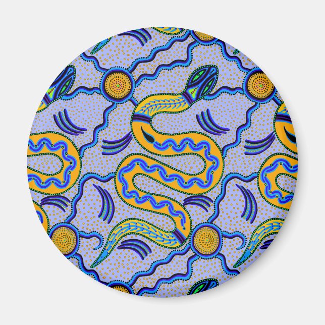 Aimant Serpent tribal (Devant)