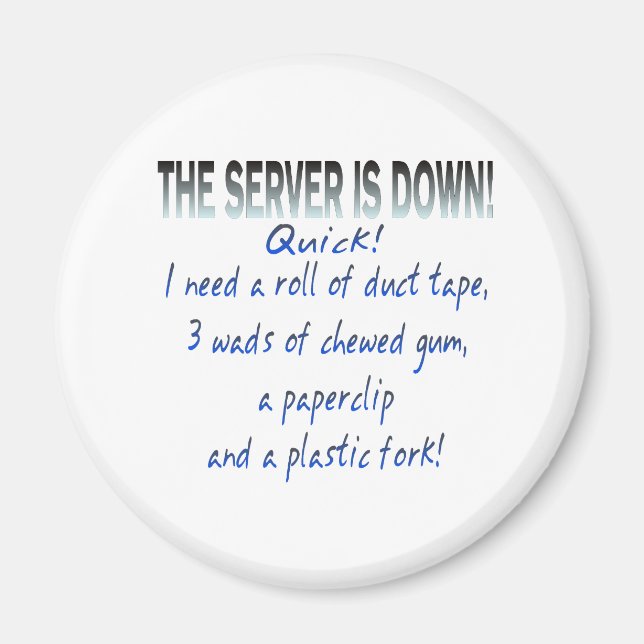 Aimant Serveur arrêté (Devant)