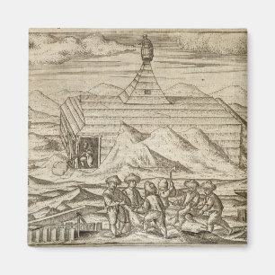 Aimant Servez d'équipier le massacre et des ours