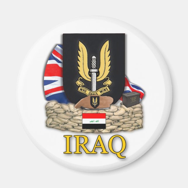 Aimant service aérien spécial sas raf iraq vétérans de gu (Devant)