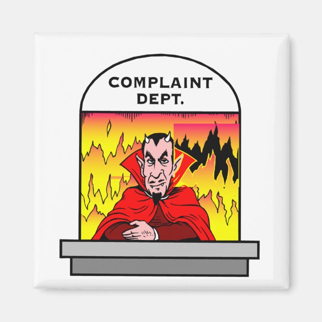 Aimant Service client infernal Satan Diable Enfer (Devant)
