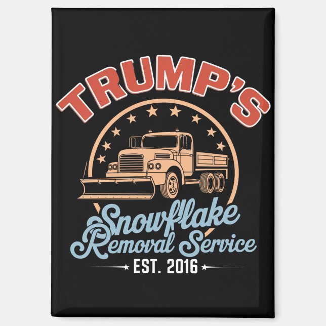 Aimant Service de déneigement de Trump Trump 2024  (Recto)