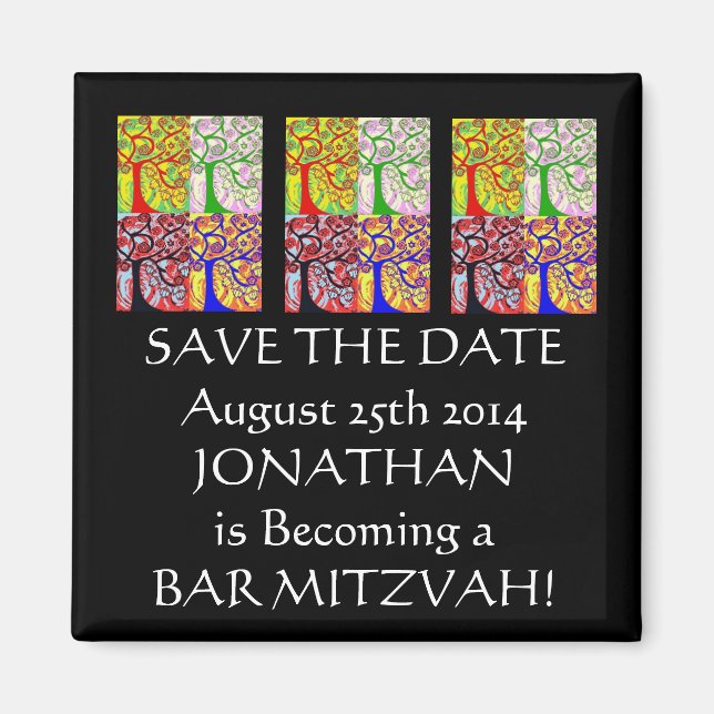 Aimant Service du matin ou service du soir 'Enregistrer'  (Devant)