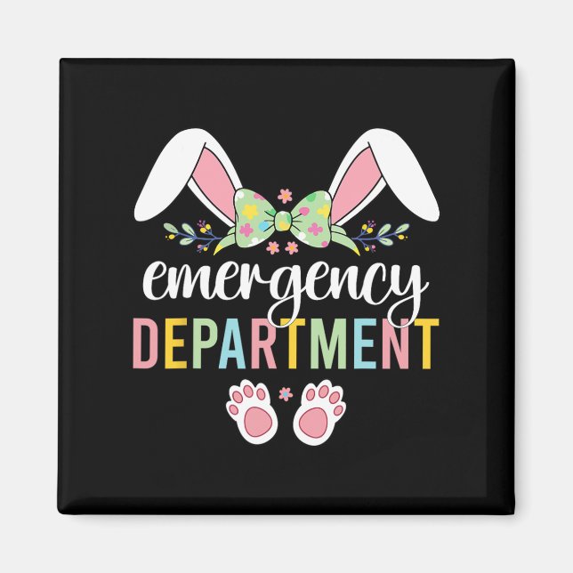 Aimant Service D'Urgence Bunny Salle D'Urgence Er Infirmi (Devant)
