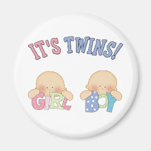 Aimant SES JUMEAUX (fille de garçon)