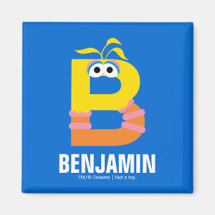 Aimant Sesame Street   B est pour Big Bird