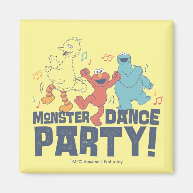 Aimant Sesame Street | Monster Dance Party (Devant)