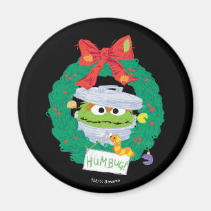 Aimant Sesame Street   Oscar the Grouch Wreath