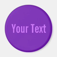 SEULEMENT COULEUR / violet + votre texte