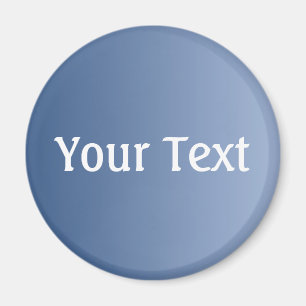 Aimant SEULEMENT dégradés de COULEUR bleu + votre texte