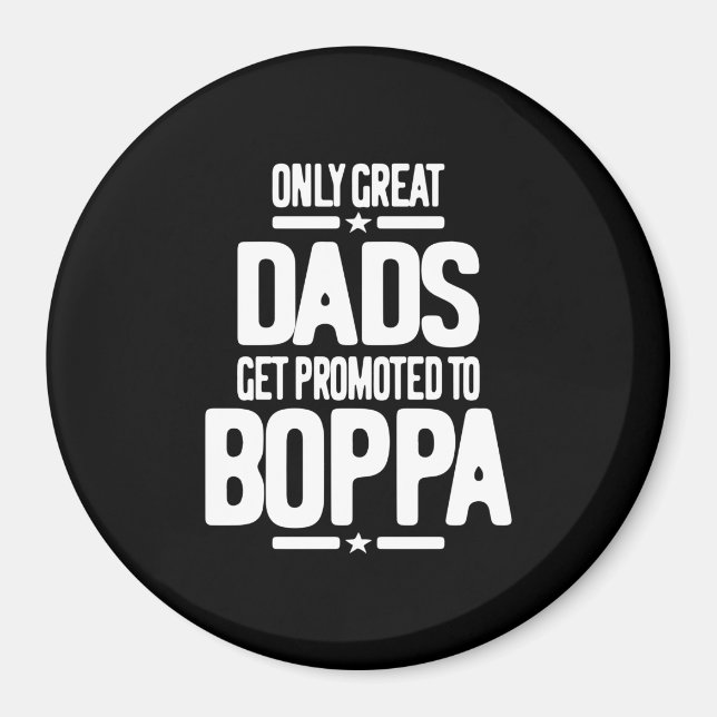 Aimant Seuls Les Grands Dads Sont Promus À Boppa (Devant)