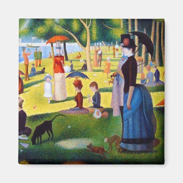 Aimant Seurat : Un dimanche à La Grande Jatte (Devant)