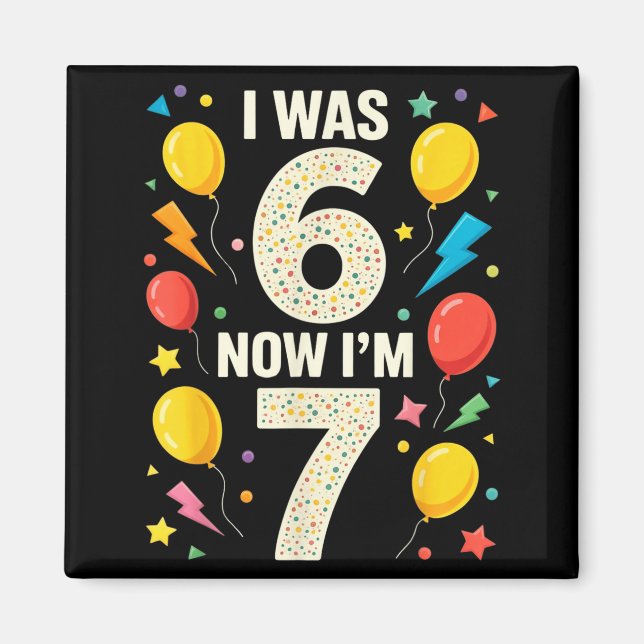 Aimant Seven Year Old Birthday 7 Year Old For Kids Girls  (Devant)