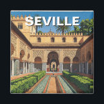 Aimant Séville Espagne Real Alcazar<br><div class="desc">Séville, capitale de l'Andalousie, est une ville qui incarne la passion, l'histoire et le charme du sud de l'Espagne. Connue pour son architecture maure et gothique, sa musique flamenco animée et sa délicieuse culture des tapas, Séville vous offre une expérience inoubliable. Le coeur de la ville est la cathédrale de...</div>