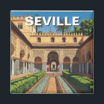 Aimant Séville Espagne Real Alcazar<br><div class="desc">Séville, capitale de l'Andalousie, est une ville qui incarne la passion, l'histoire et le charme du sud de l'Espagne. Connue pour son architecture maure et gothique, sa musique flamenco animée et sa délicieuse culture des tapas, Séville vous offre une expérience inoubliable. Le coeur de la ville est la cathédrale de...</div>