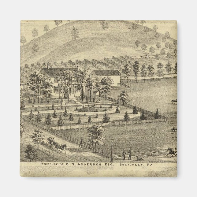 Aimant Sewickley Pennsylvanie (Devant)