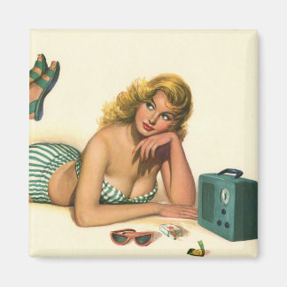 Aimant Sexy Vintage Pin Up Girl