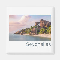 Seychelles La Digue Vintage coucher de soleil Cade