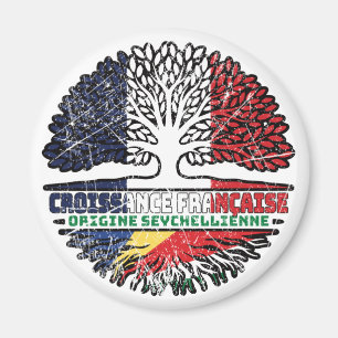 Aimant Seychelles Seychellois Français France Racines d'