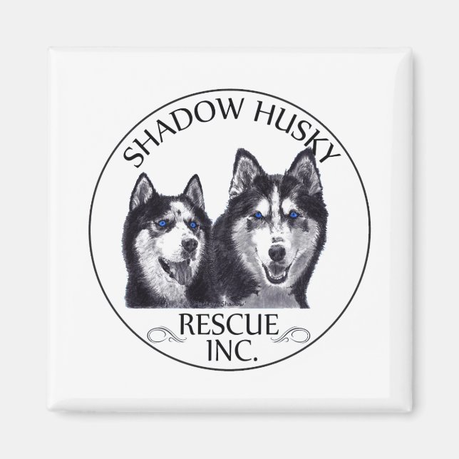 Aimant Shadow Husky Secourir logo magnétique (Devant)