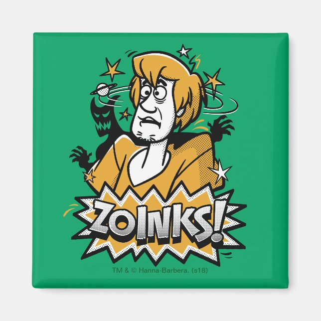 Aimant Shaggy "Zoinks !" Graphic halftone (Devant)