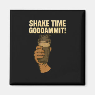 Aimant Shake Time - Funny Bodybuilding Gym - Protein Shak