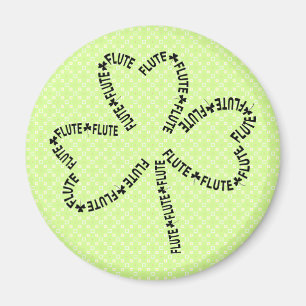 Aimant Shamrock de texte fluide