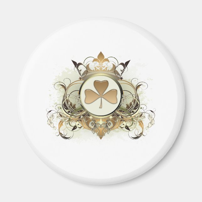 Aimant Shamrock élégant (Devant)