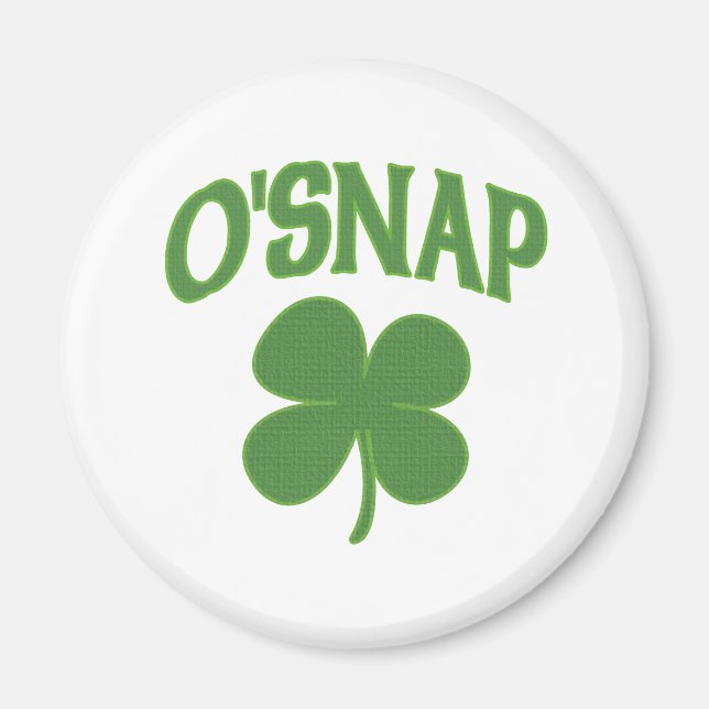 Aimant Shamrock irlandais O'Snap (Devant)