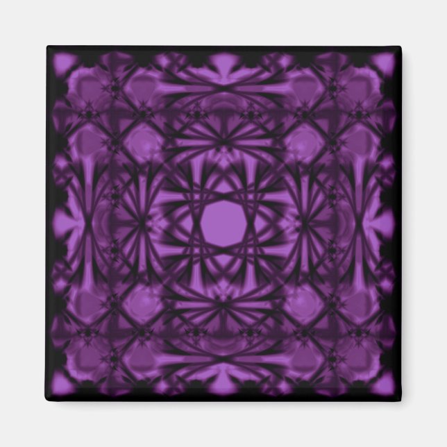 Aimant Shamrock Violet Déco (Devant)