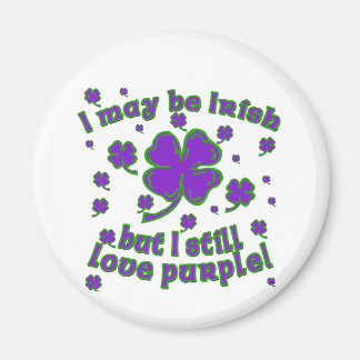 Aimant Shamrock violet St. Patrick's Day Design