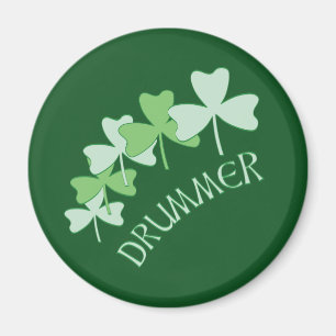 Aimant Shamrocks de batteur décrit vert