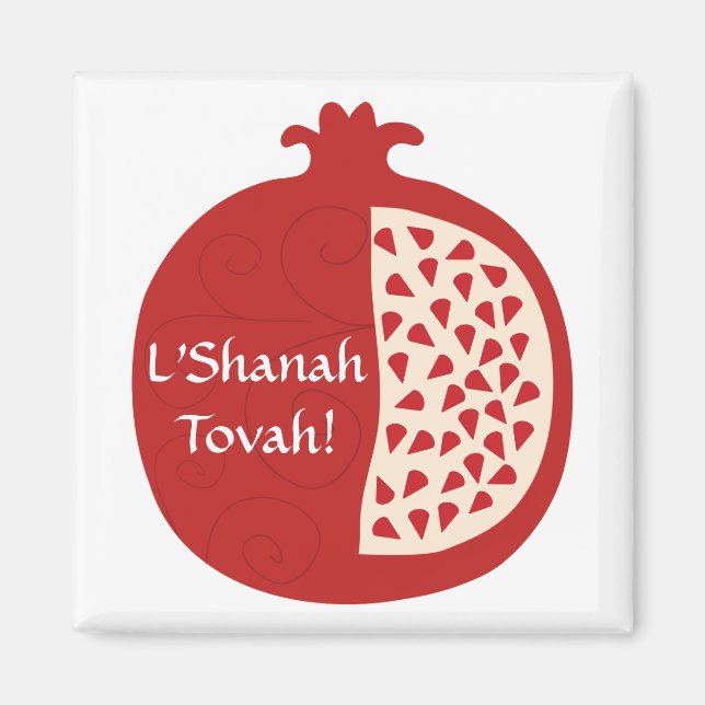 Aimant Shanah Tovah Rosh Hashanah Nouvel An juif (Devant)
