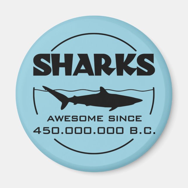Aimant Sharks Awesome Depuis 450.000.000 B.C. (Devant)