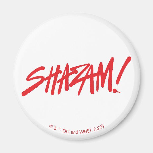 Aimant SHAZAM ! Furie des dieux | Logo Red Marker (Devant)