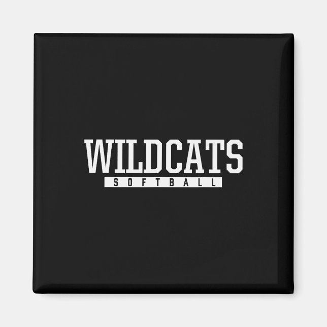 Aimant Shelby County Wildcats Softll Lycée  (Devant)