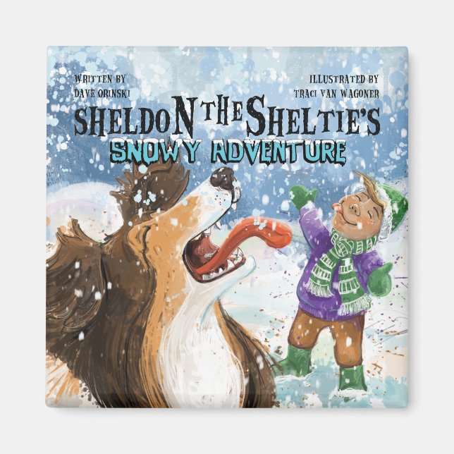 Aimant Sheldon le Sheltie (Devant)