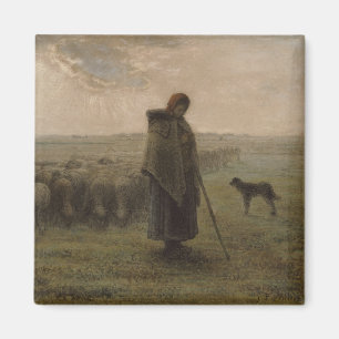 Aimant Shepherdess et son troupeau   1862-63