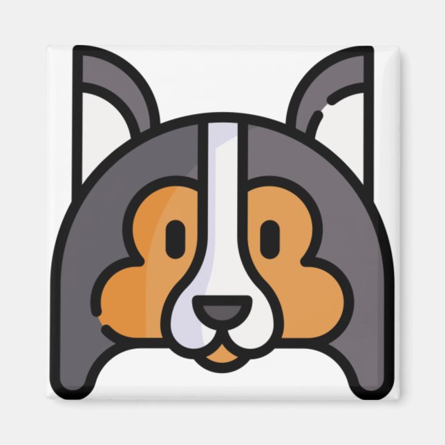 Aimant Shetland Sheepdog (Devant)